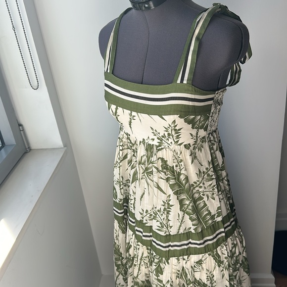 Zimmermann Green Stripe Cotton Sundress - Picture 7 of 8